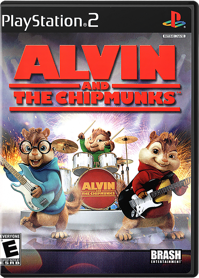 Alvin and the Chipmunks: The Game cover art for PlayStation 2 (PS2) video game