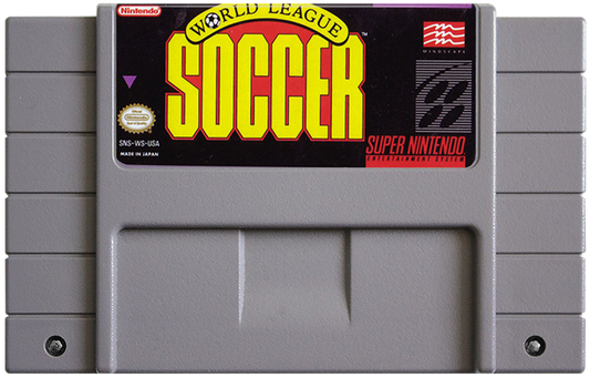 World League Soccer cartridge for Super Nintendo Entertainment System SNES retro video game