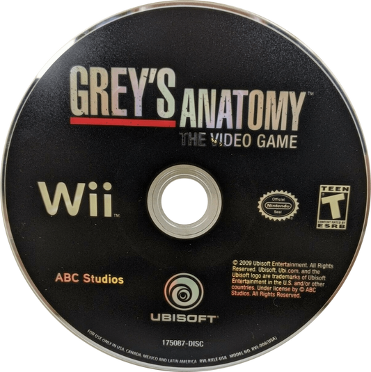 Grey’s Anatomy: The Video Game – Nintendo Wii (Wii) interactive drama adventure disc for video game