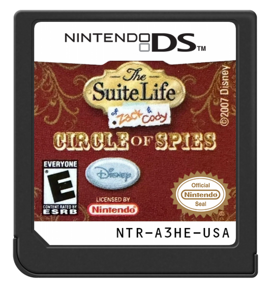 The Suite Life of Zack and Cody: Circle of Spies cartridge for Nintendo DS (DS) action adventure video game