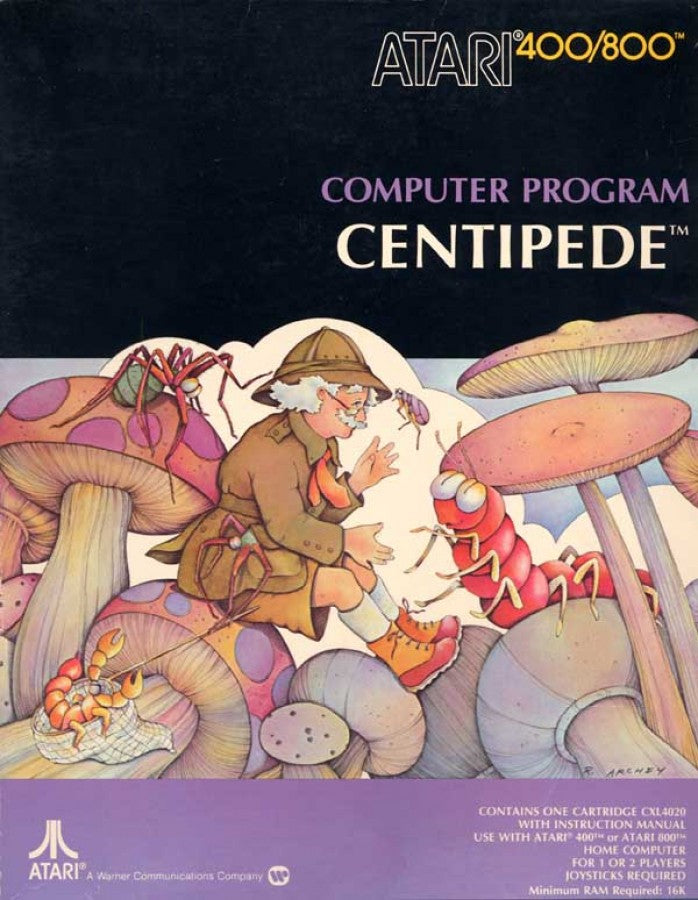 Centipede cover art for Atari 400 (A400) video game