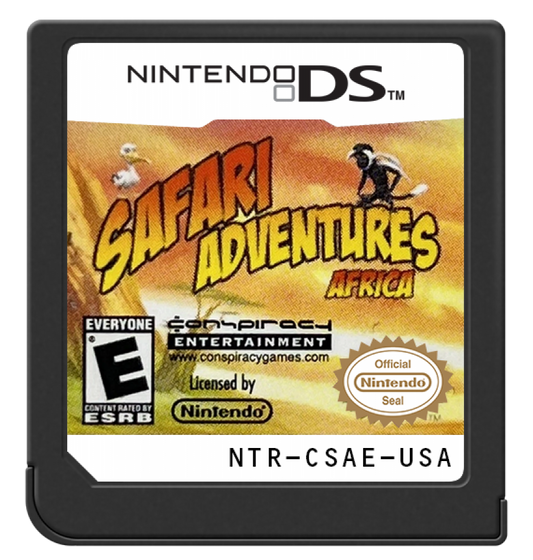Safari Adventures: Africa cartridge for Nintendo DS (DS) educational adventure video game
