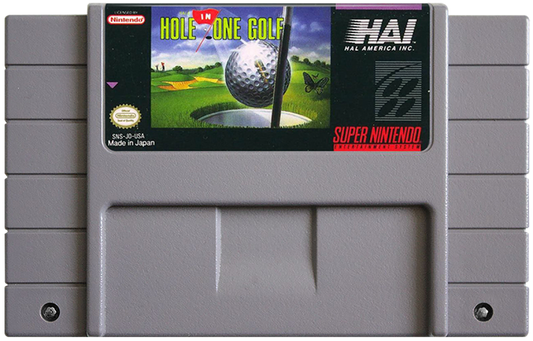 Hal's Hole in One Golf cartridge for Super Nintendo Entertainment System (SNES) video game
