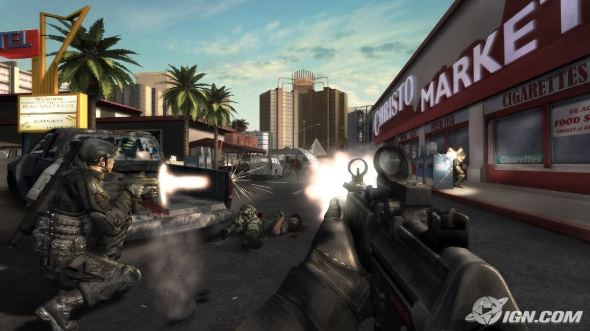 Tom Clancy's Rainbow Six: Vegas gameplay for Xbox 360 (X360) tactical first-person shooter video game