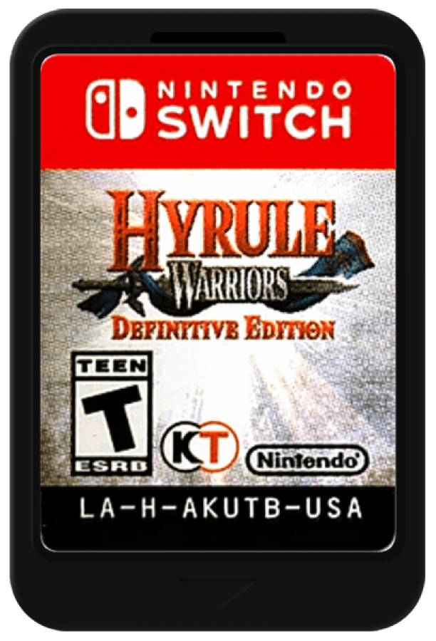 Hyrule Warriors: Definitive Edition cartridge art for Nintendo Switch (NS) video game
