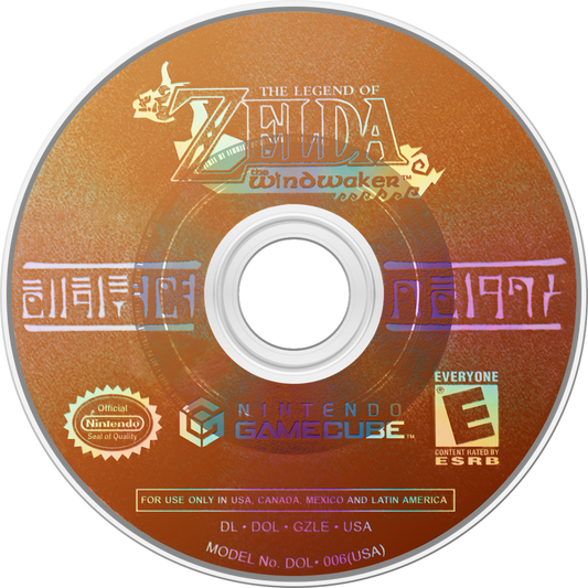 Legend of Zelda The Wind Waker Nintendo GameCube game cel shaded adventure action RPG classic Zelda title collectible retro video game disc for GameCube console disc