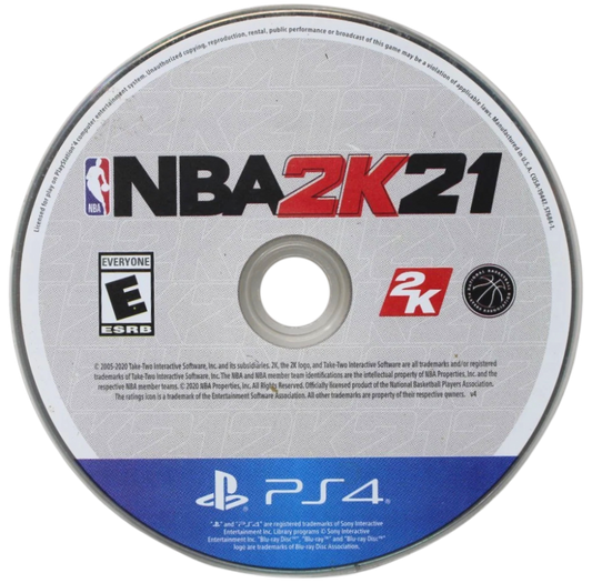 NBA 2K21 – PlayStation 4 (PS4) video game disc, basketball sports simulation game