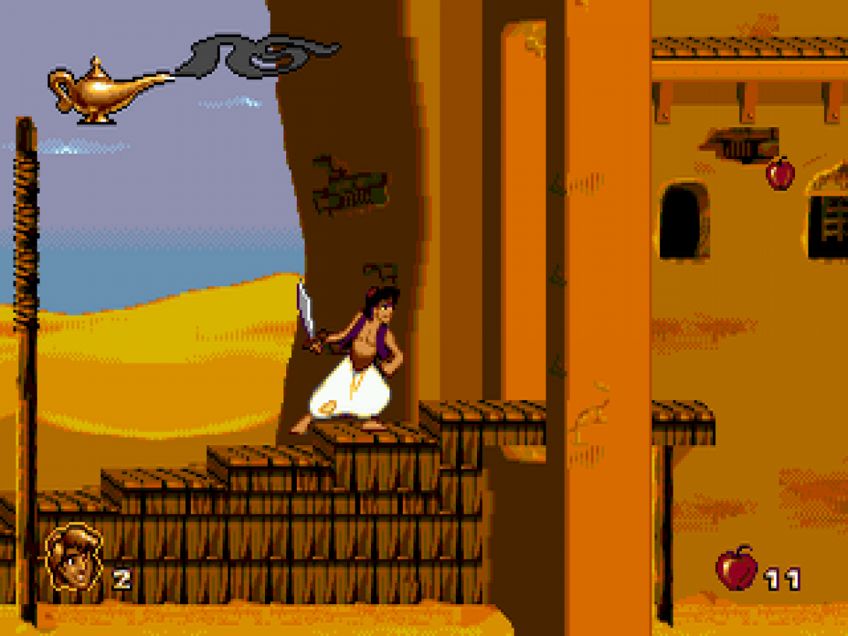 Disney's Aladdin gameplay for Sega Genesis (GEN) video game