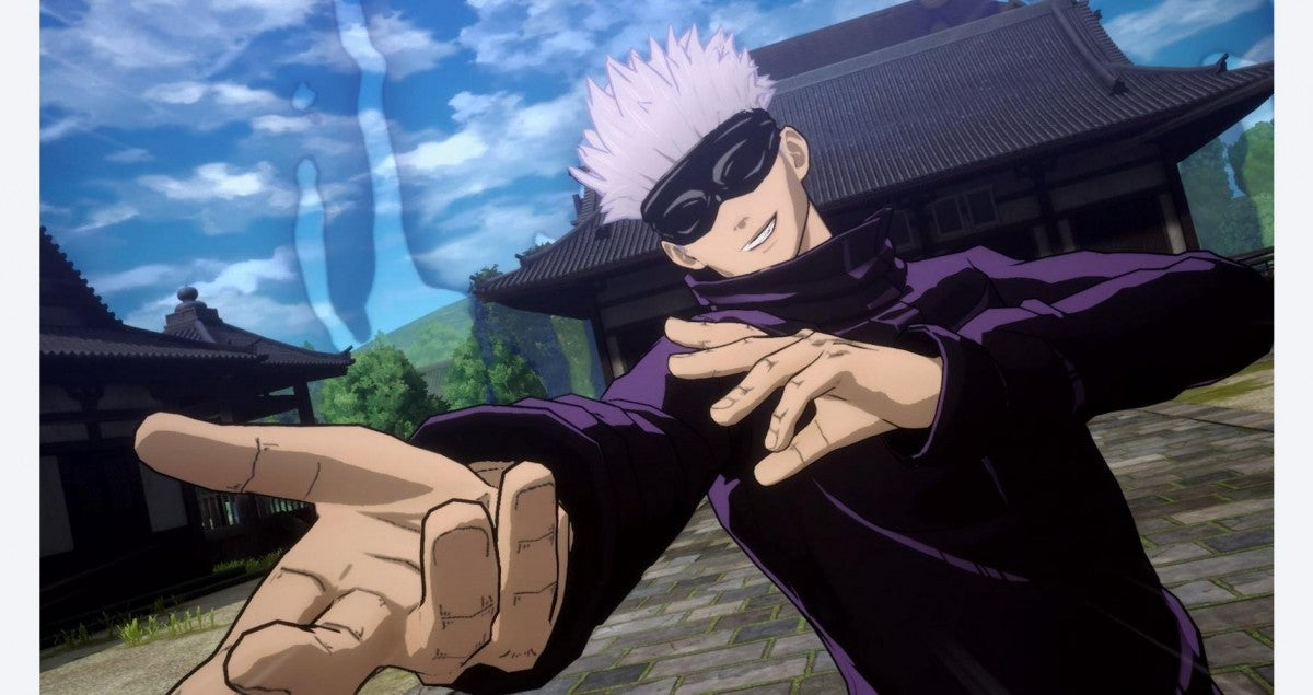 Jujutsu Kaisen Cursed Clash PlayStation 5 anime fighting video game 3D arena battles 2v2 combat cursed techniques Yuji Itadori Satoru Gojo Megumi Fushiguro Nobara Kugisaki Sukuna Ryomen characters Bandai Namco online multiplayer gameplay screenshot