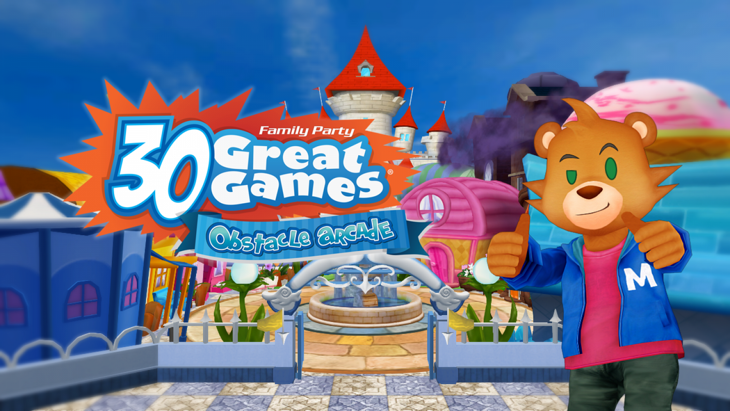 Family Party: 30 Great Games Obstacle Arcade screen art for Nintendo Wii U (WiiU) video game