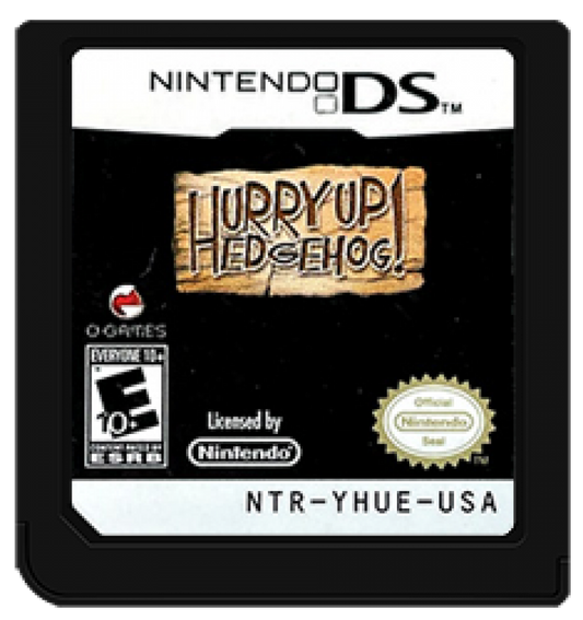 Hurry Up Hedgehog cartridge for Nintendo DS (DS) puzzle board game video game