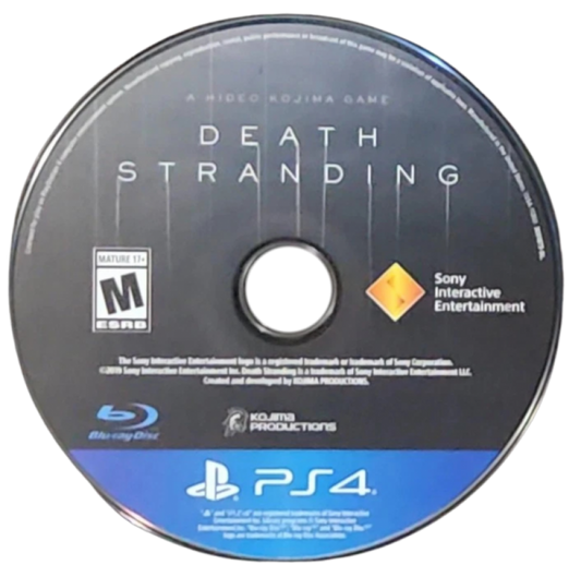 Death Stranding – PlayStation 4 (PS4) video game disc, action-adventure by Kojima Productions