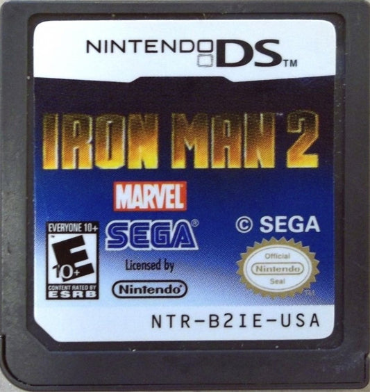 Iron Man 2 for Nintendo DS action adventure superhero game based on the Marvel film featuring armored combat missions villains upgrades touchscreen gameplay cartridge