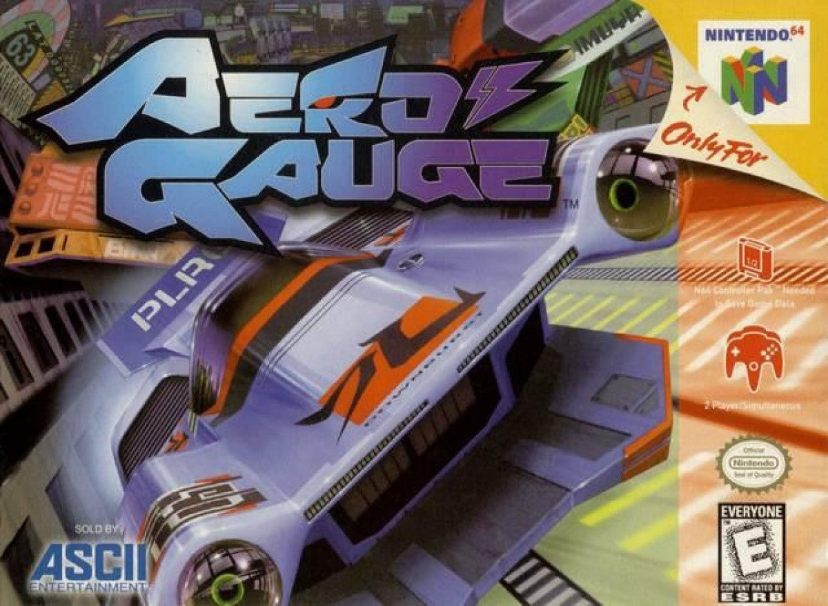 Aero Gauge cover art for Nintendo 64 N64 video game