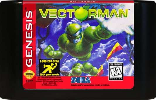 Vectorman cartridge for Sega Genesis (GEN) video game