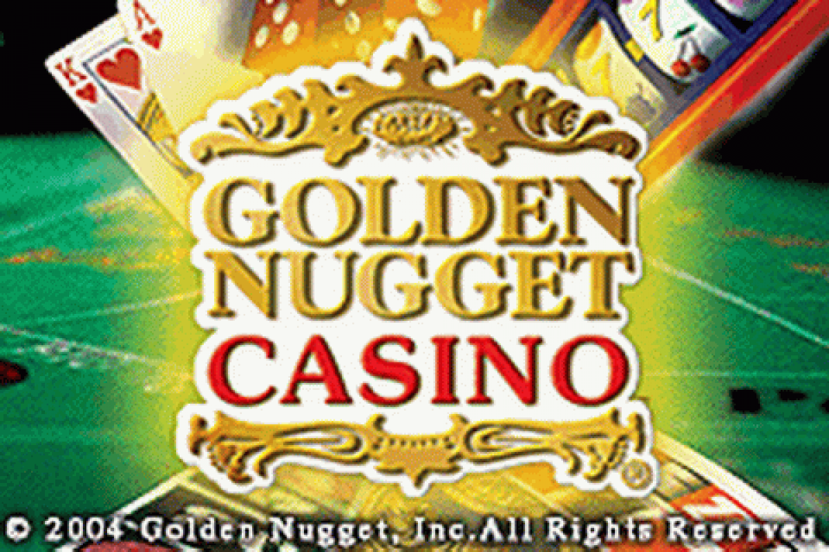 Golden Nugget Casino title screen art for Game Boy Advance (GBA) video game