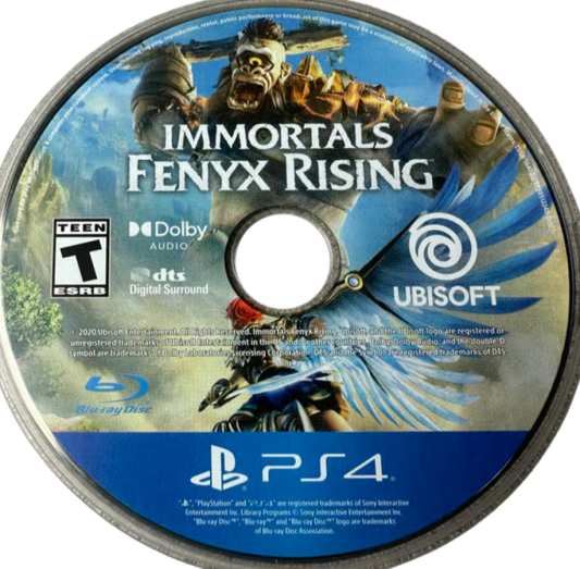 Immortals: Fenyx Rising – PlayStation 4 (PS4) video game disc, open-world action-adventure title for PS4