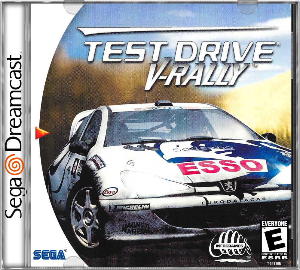 Test Drive V-Rally cover art for Sega Dreamcast (DC) video game