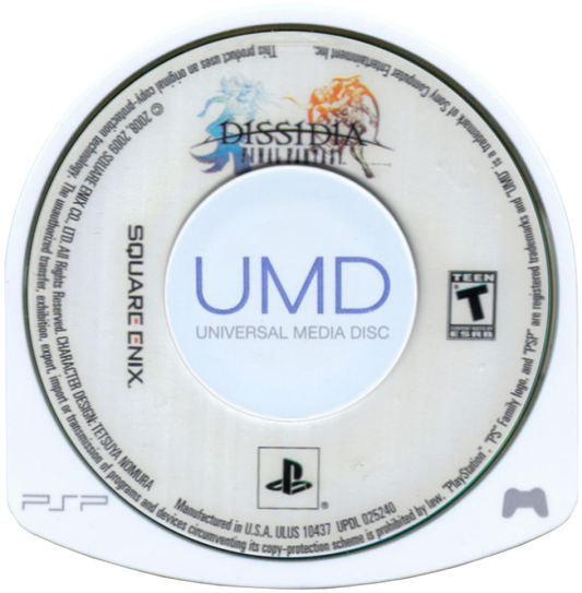 Dissidia: Final Fantasy – PlayStation Portable (PSP) disc for action fighting role-playing video game