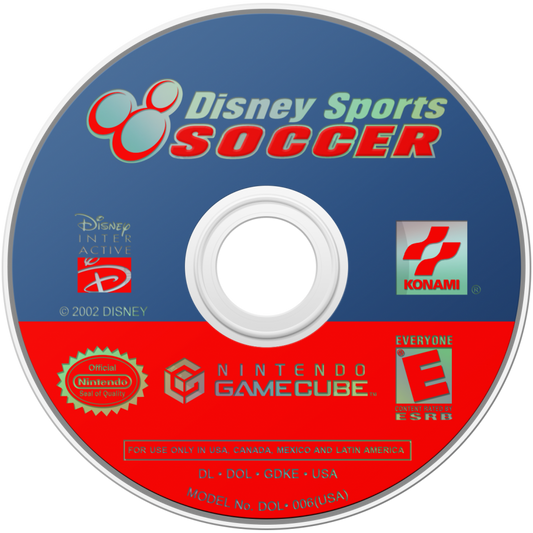 Disney Sports Soccer disc for GameCube (GC) sports soccer video game