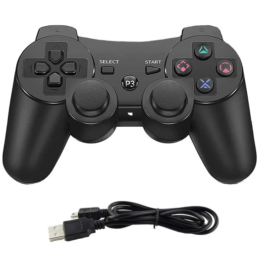 XYAB brand 1-to-1 third-party wireless controller for PlayStation 3 featuring analog sticks, action buttons, shoulder buttons, and ergonomic design