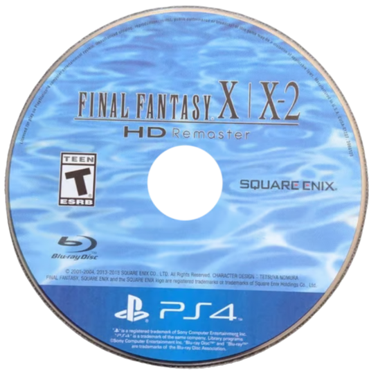Final Fantasy X & X-2: HD Remaster – PlayStation 4 (PS4) video game disc, JRPG by Square Enix