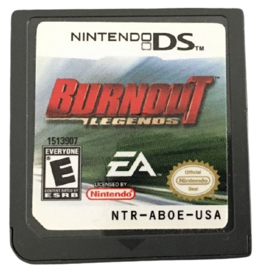 Burnout Legends cartridge for Nintendo DS (DS) arcade racing video game
