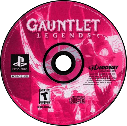 Gauntlet Legends disc art for Playstation 1 (PS) video game