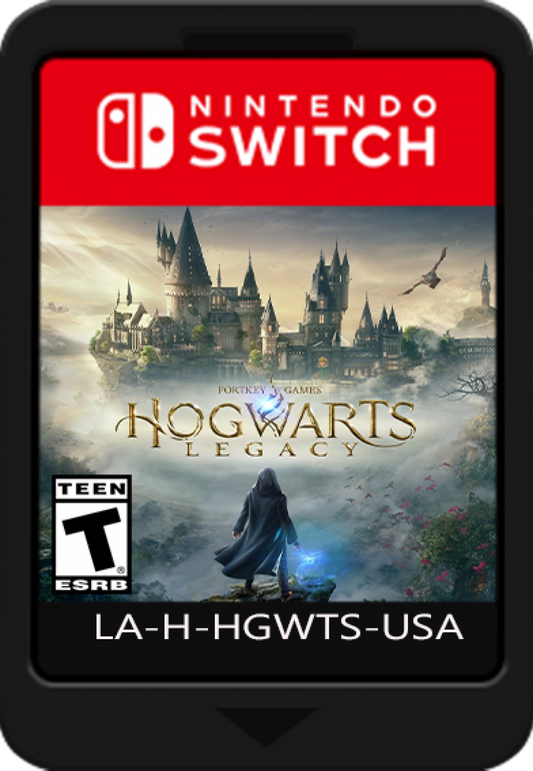 Hogwarts Legacy Nintendo Switch game featuring open-world magic adventures, spellcasting, and immersive exploration of the Wizarding World cartridge