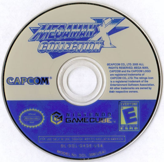 Mega Man X Collection disc for GameCube (GC) action platformer video game compilation