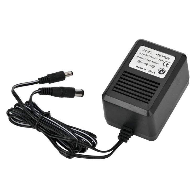 XYAB brand 3-in-1 power adapter compatible with Sega Genesis, Nintendo NES, and Super Nintendo SNES consoles providing reliable AC power