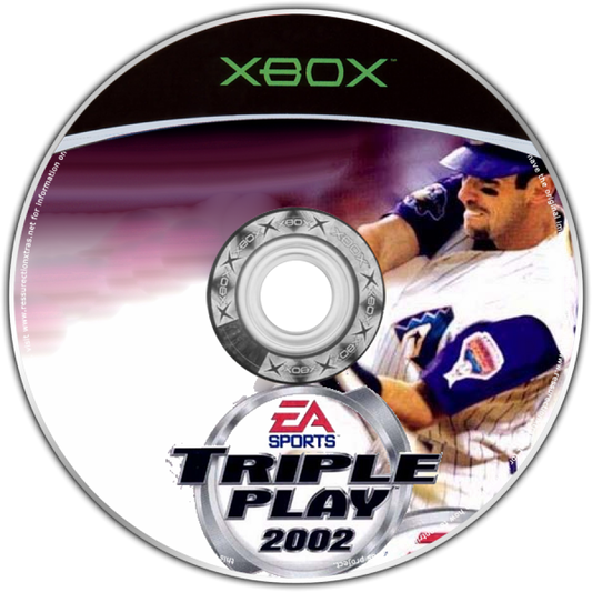 Triple Play 2002 disc for Xbox (XBOX) video game