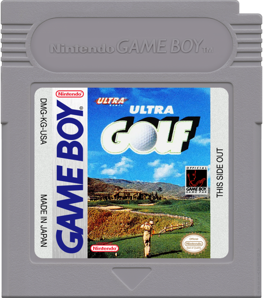 Ultra Golf cartridge art for Game Boy (GB) video game