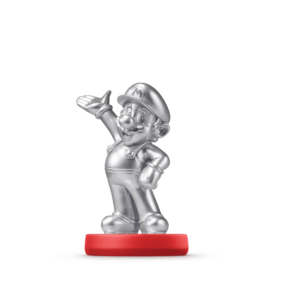 Mario Silver Edition Super Mario Amiibo loose Nintendo figure