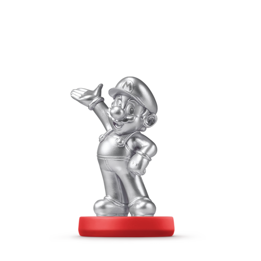 Mario Silver Edition Super Mario Amiibo loose Nintendo figure