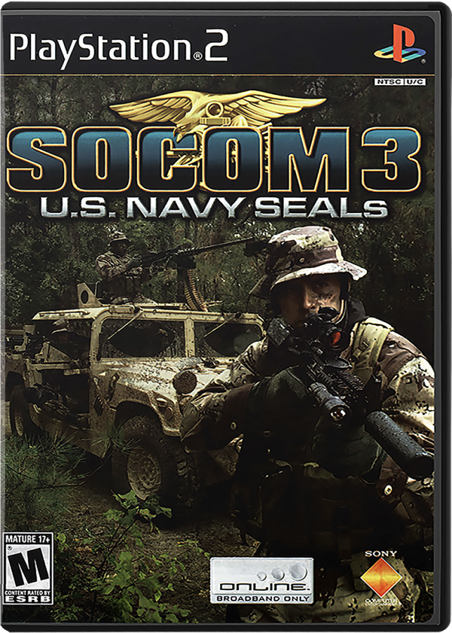 SOCOM III: U.S. Navy Seals cover art for PlayStation 2 (PS2) video game