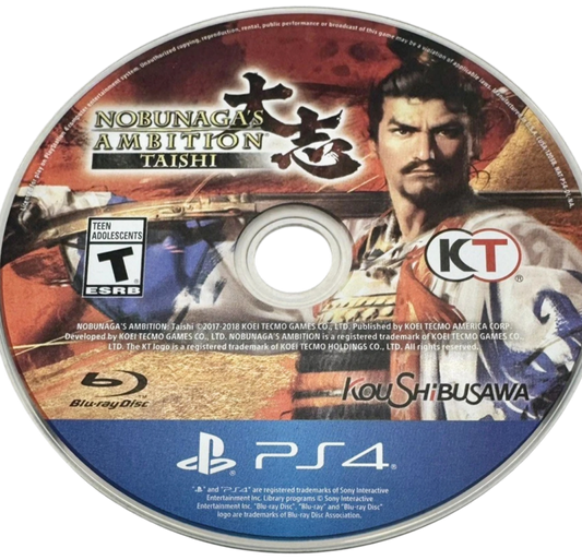 Nobunaga's Ambition: Taishi – PlayStation 4 (PS4) strategy video game disc