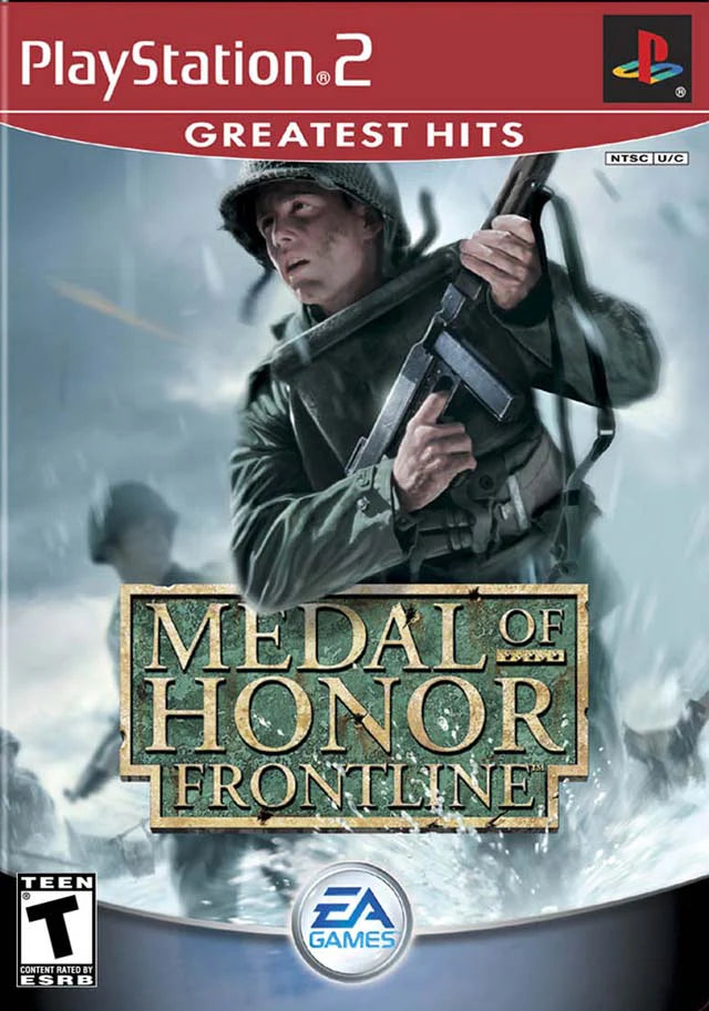 Medal of Honor Frontline Greatest Hits cover art for PlayStation 2 (PS2) video game