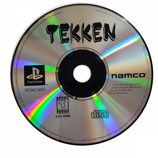 Tekken Greatest Hits PlayStation PS1 for fighting video game fans featuring classic 3D martial arts combat iconic character roster arcade style battles fast paced gameplay powerful combos competitive multiplayer tournament action collectible gaming appeal game disc