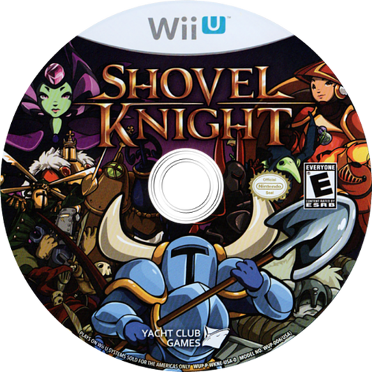 Shovel Knight disc cover art for Nintendo Wii U (WiiU) video game
