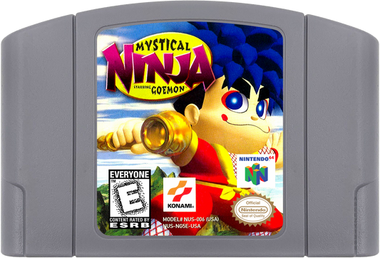 Mystical Ninja Starring Goemon cartridge for Nintendo 64 (N64) video game