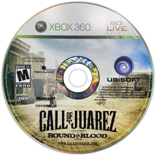Call of Juarez Bound in Blood Xbox 360 first-person shooter Western action video game with co-op campaign and historical weapons disc