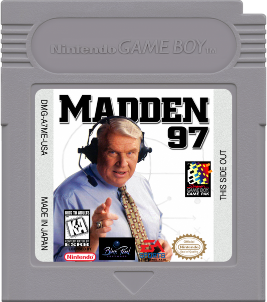 Madden NFL 97 cartridge art for Game Boy (GB) video game