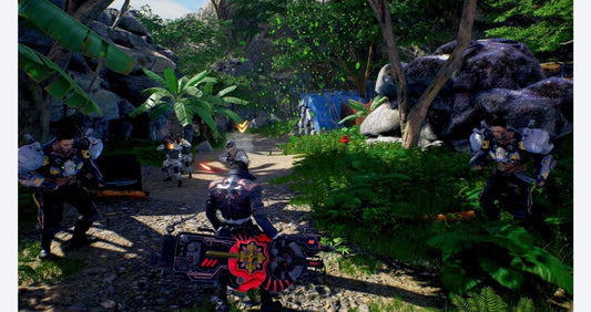 Gungrave G.O.R.E. gameplay for Xbox One (XONE) third-person action shooter video game