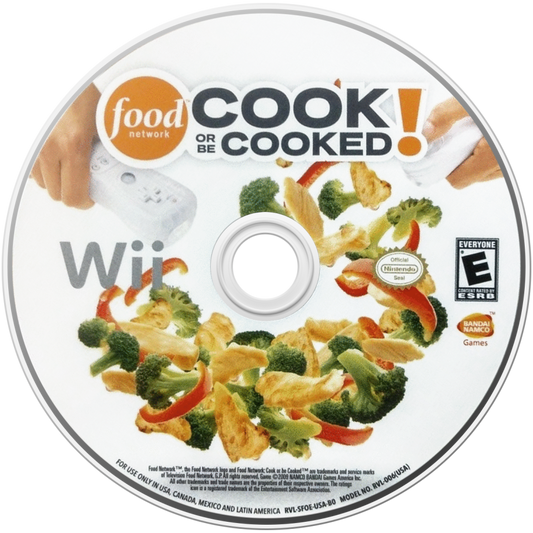 Food Network: Cook or Be Cooked – Nintendo Wii (Wii) cooking simulation disc for video game
