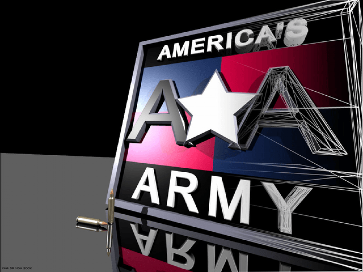 America's Army: Rise of a Soldier title screen art for Xbox (XBOX) video game