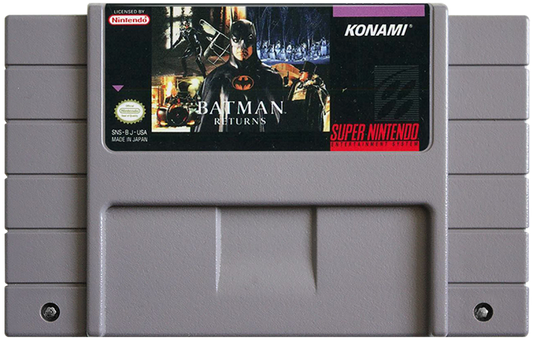 Batman Returns cartridge for Super Nintendo Entertainment System (SNES) retro video game