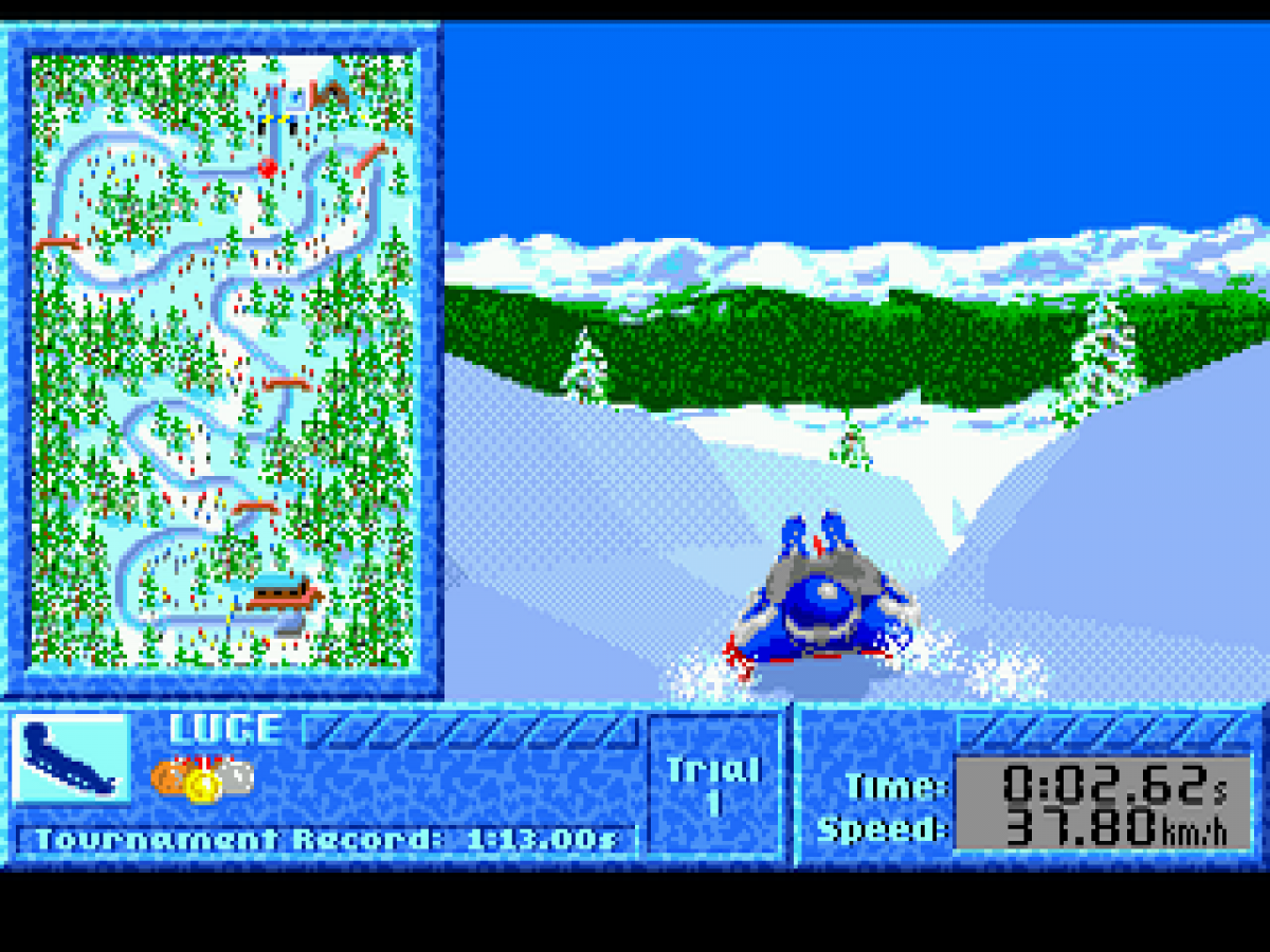 Winter Challenge gameplay for Sega Genesis (GEN) video game