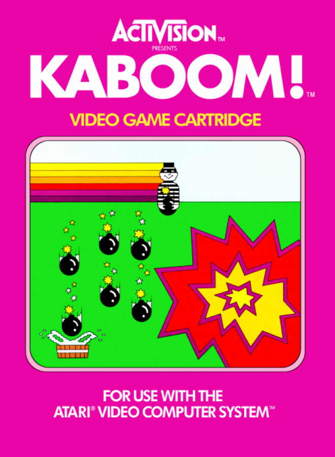 Kaboom! cover art for Atari 2600 (2600) video game