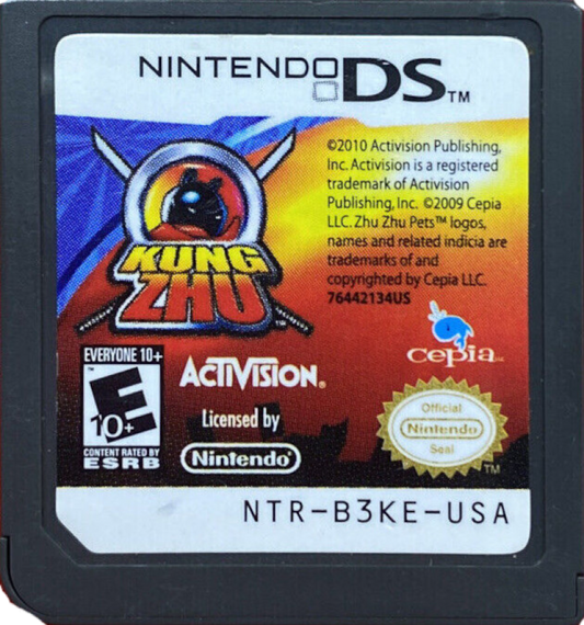 Kung Zhu cartridge for Nintendo DS (DS) action adventure video game